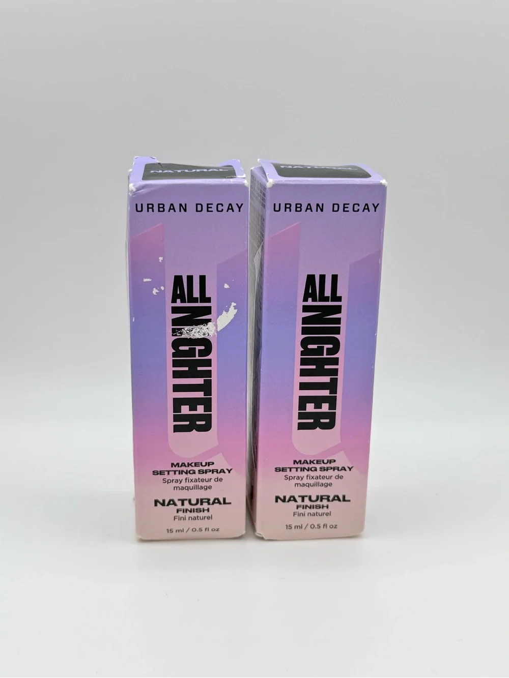 Urban Decay All Nighter Setting Spray Duo | Natural Finish | Travel Size 15mL x2